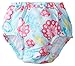 i play Mix n Match Ultimate Ruffle Snap Swim Nappy for Unisex (6-12 Months, Infant, Aqua Peacock Party)