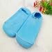 Pinkiou Softening Spa Gel Socks for Cracked Skin Moisturising Foot Care Exfoliating Dry Heel Booties Pedicure (Blue)
