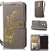 Produktbild Nova Plus Hülle, Huawei Nova Plus Hülle, Anlike Schutzhülle für Huawei Nova Plus (5,5 Zoll) Wallet Tasche [Butterfly geprägte Serie Bronzing] Handyhülle - Grau