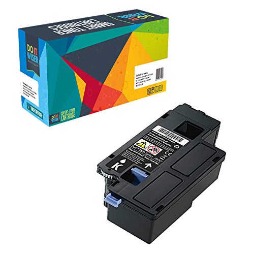 Doitwiser ® Kompatible Toner 2 Packung Hohe Kapazität Schwarz für Dell E525w – 593-BBLN – Kapazität: 2000 Seiten (2 Pack) - 2