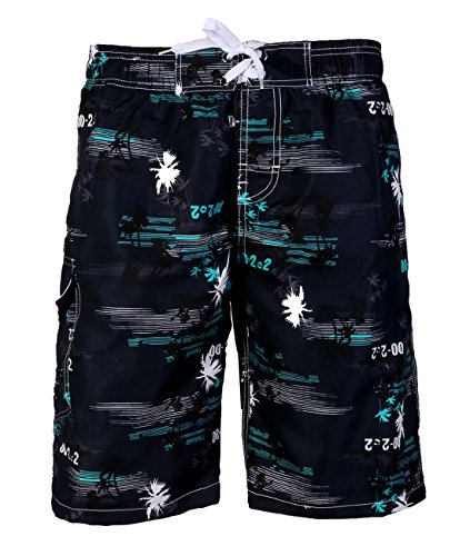 APTRO® Herren Slim Fit Freizeit Shorts Casual Mode Urlaub Strand-Shorts Sommer Kokosnuss Palmen