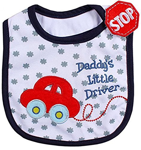 JT-Amigo 9er Set Baby Jungen Lätzchen, Baumwolle, Wasserdicht, verschiedene Motive - 4