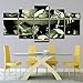 Produktbild KBY-MM 5 Panels Moderne Leinwandbilder Kunstbilder auf Leinwand für Zuhause, Büro, Wohnzimmer und Schlafzimmerdekoration,S