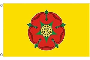 AZ FLAG - Flagge Grafschaft Lancashire - 150x90 cm - Lancashire Fahne 100% Polyester mit Messing-Ösen - 110g