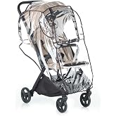 Jan&eacute; Plastic Rain Cover Universal for Carrycots, Transparent Waterproof Protector with Window and Ventilation, Includes Bag