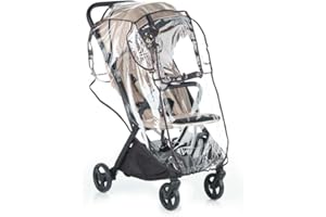 JANE Jané Burbuja de Lluvia para Silla de Paseo y Cochecitos, Universal, Transparente, con Bolsa de Transporte, Ventana Central, Transparente