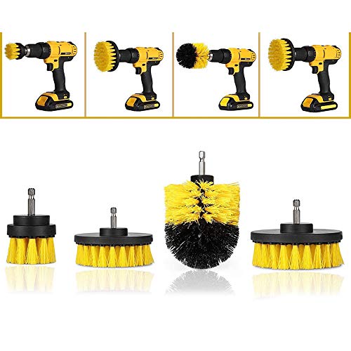 FOXTSPORT Lot de 4 forets de fixation pour perceuse de salle de bain, douche, carrelage de cuisine, baignoire, voitures et plus encore.