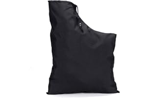 QOWUXHZ 1 Bolsa De Recogida De Soplador De Hojas Bolsa De Aspiradora De Hojas Con Cordón Bolsa De Recogida Ajustable Bolsa De Vacío Para Uso Interior Y Exterior (Negro)