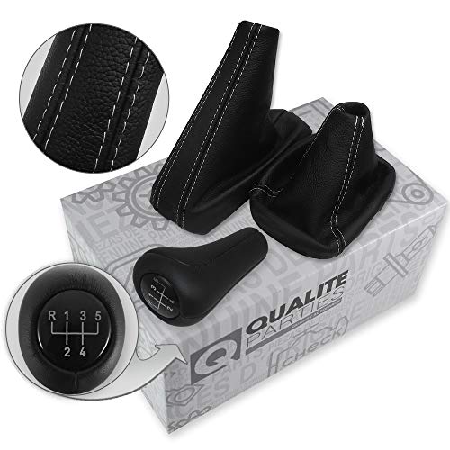 Shift Boot Handbrake Boot Gear Knob 5-Speed White