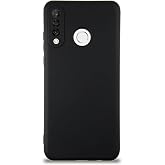 KZY İletişim Huawei P30 Lite ile Uyumlu Kapak İ&ccedil;i Kadife Kamera Korumalı Lansman Silikon Kılıf - Siyah