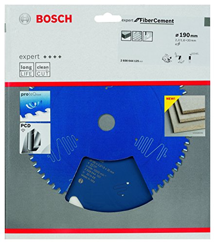 Bosch Kreissägeblatt Expert für Fiber Cement, 190 x 30 x 2,2 mm, Zähnezahl 4, 1 Stück, 2608644125 - 2