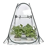 Ventana de fácil acceso - la ventana de rodamiento frontal se abre y cierra con una cremallera y regula la temperatura; fácil acceso para riego y fertilización.