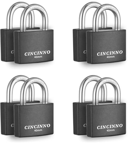 Silverline Lot De 6 Cadenas En Fer à Clés Identiques 50 Mm - Sécurité Robuste Pour Maison, Garage Et Voyage