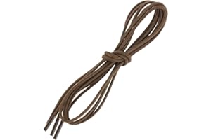 Les Lacets Français. Lacets ronds et épais. 3mm, Coton. Marron Chocolat. FABRIQUE EN FRANCE