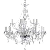 Kare 60536 Gioiello Kristall - Lámpara de techo de araña con cristales (14 brazos)