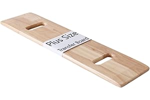 King Mills Plus Size Pinewood Extra Wide and Thick Transfer Board/Slide Board for Transferring to Wheelchair, Bed or Car. Ideal for Seniors, Elderly or Physical Therapy Patient.XXL