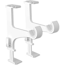 Support Tringle à Rideaux Sans Perçage FODEX - Pour Coffre Volet Roulant 14-24 Cm, Tringles 20-28 Mm (Blanc)