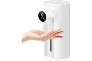 Phneems Automatyczny Dozownik MydłA Elektryczny Dozownik MydłA Z Czujnikiem Bezdotykowy Wodoszczelność Ipx5 Elektryczny Dozownik MydłA Do łAzienki, Kuchni, Biura Biały