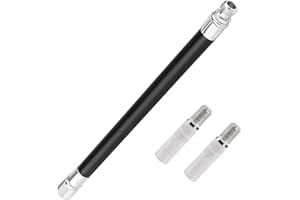 Dupoem Extension de Pneu Valve avec 2 Pièces 40 MM Pneu Valve Extension Adaptateur, Embout Gonflage Pneu Compatible avec Xiaomi M365 Pro Pro2 1S Max Scooter/Trottinette/Vélo/Voiture/Moto