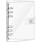 A5 Notebook Binder, 6 Holes Refillable Notebook Sheets Transparent PVC Ring Binder for Daily Travel Photo Album