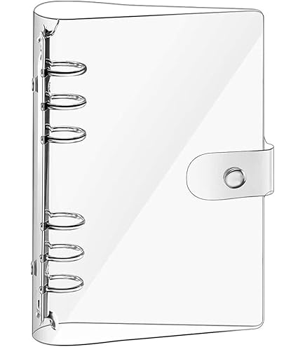 MEISO 2 Pièces Classeurs à Anneaux A6, Avec 6 Trous Classeurs
