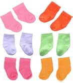 Heless Puppensöckchen - 3 Paar Süße Sockchen Für Puppen In Mint, Rosa & Punktedesign