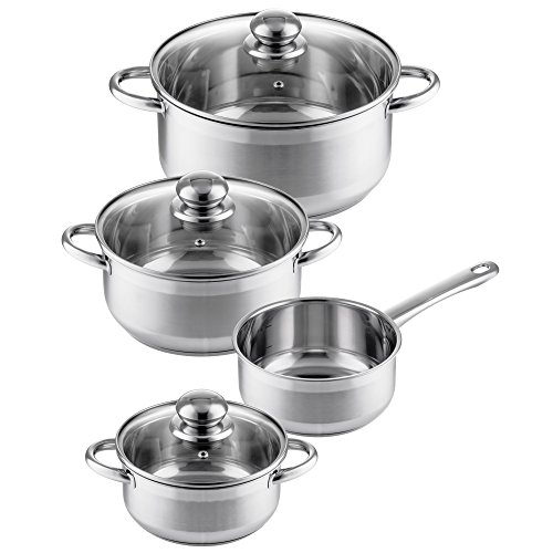 Style'n Cook Topfset Sarja 7-teilig Induktion aus Edelstahl