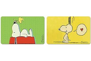 Logoshirt® Peanuts I Snoopy I Breakfast Board I Cutting Board I 23x14cm I Set of 2 I Dishwasher Safe & Heat Resistant I Licensed Original Design