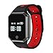 Produktbild OOLIFENG Bluetooth Smart Uhr 0,95 "Zoll OLED Farbdisplay Fitness Aktivitätsverfolger Uhr für Männer / Frauen / Teens Blutdruck , HR für iPhone Samsung Android Handys , red