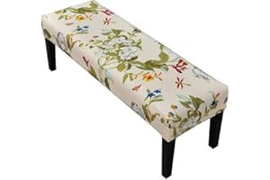 RTSFKFS Copri Panche Sala Panca da Pranzo, Fodera/Copertura per Panchina Stampa Moda Elastica Poliestere Spandex Elasticizzato Ottomana Copertura Panca Laterale per Soggiorno Cucina Coprisedile