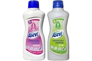 GENERIC Asevi Toilet Drops Fresh & Elegant Scents (2 x 165ml) | Long Lasting Concentrated Air Freshener | Spanish Cleaning Products