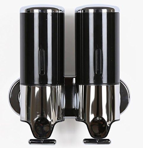 1000ML Bathroom Wall-mounted Soap Dispenser Kitchen Detergent Packed Bottles , black