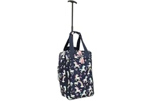 Bordlite Ryanair, EasyJet Kids Cabin Approved Holdall on Wheels, Underseat Carry-Ons, Extendable Handle, Multi Pocket, Travel Bag - 40x20x25cm - Flight Bags for Boys & Girls - Unicorn