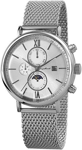 Engelhardt Herren-Armbanduhr XL Analog Automatik Edelstahl 387722528018
