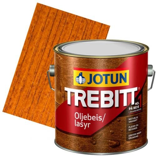 Preisvergleich Produktbild JOTUN TREBITT Lasur Teak 10l - Holzlasur Holzschutzlasur