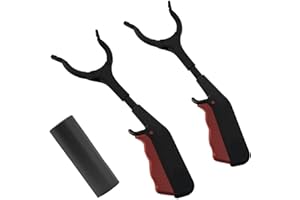 LSYYSL 2 Pieces of Garbage Picker with 1 Roll of Garbage Bags, Pick-up Tool, Garbage Clips, Pick-up Device, Grabbing Tool, Auxiliary Grabbing Stick for The Disabled, Multi-Purpose Auxiliary Picking Tool