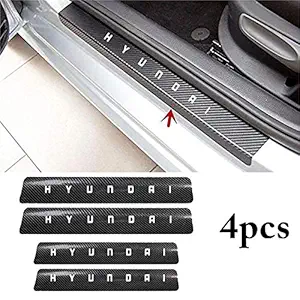 ISEE 360 4PCS Car Sticker Universal Anti-Scratch Door Sill Car Decal Car Sticker Decal (Hyundai)