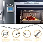 Fleischthermometer TOPELEK Bratenthermometer Grillthermometer 2 Sonden Haushaltsthermometer Temperatur… – Bild 5