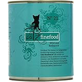 Catz finefood Katzenfutter No.21 Wild und rotbarsch 800 g, 6er Pack (6 x 800 g)