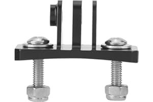 MUGAST Soporte de Montaje Fijo para Casco, Adaptador de Soporte portátil para Paracaidismo Ciclismo al Aire Libre para Gopro 7/6/5/4 / SJCAM/XiaoYi para cámaras de acción para dji OSMO(Negro)