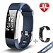 Produktbild Lintelek Fitness Armband Herzfrequenzmesser Fitness Tracker Plus HR Sport Uhr Bracelet Spritzwasser geschützt Smartwatch Schrittzähler GPS Anrufe SMS Nachrichten Smart Armbanduhr