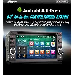 Autorradio Erisin ES3836U 6.2ﾡﾰ Doble Din Android 8.1 Nissan/Universal GPS WiFi DAB+Nav