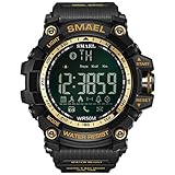 Smael Herren Sport Digital Armbanduhr Dual Quarz Bewegung Military Handgelenk Uhren Zeit mit Hintergrundbeleuchtung