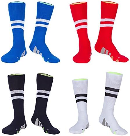 LIKERAINY 4 Pairs Thermal Men Cushion Trekking Cycling Sport Socks (9-12.5 UK)