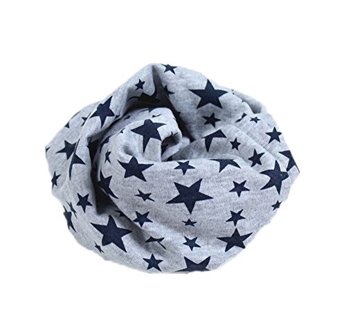 ReachTop Children Kids Warmer Star Scarf, Grey