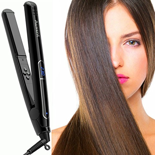 Auxent Haarglätter Ionen Glätteisen mit Hochwertiger Keramikbeschichtung für Schonendes Haarstyling, Schwarz - 6
