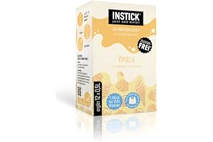 INSTICK JUST ADD WATER Instick, bezcukrowy napój instant – smak wanilii, opakowanie 12 szt. na 12 x 0,5 l, wegański, niskokaloryczny, z witaminą C, aromatyzowany