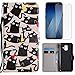 Produktbild Schutzhülle für Samsung Galaxy A6 Plus Hülle Leder und Displayschutzfolie ,OYIME Klappbar Stoßfest Komplett Tasche Handyhülle zum Klappen mit Magnet Kartenfach Vollschutz Klapphülle Original Flip Bookstyle Wallet Case 360 Full Cover Bumper Etui für Samsung Galaxy A6 Plus A605 - Lustig Schwarze Katze