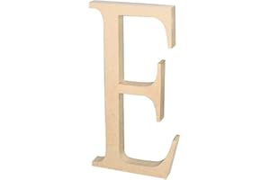 GRECA Letras Madera. Todas las letras. Alto 22,5 cms. Manualidades. Medidas alto 22.5 cms. (E)