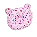 Adorable Soft Newborn Baby Anti-roll Pillow Prevent Flat Head-Lovely Candy,Pink